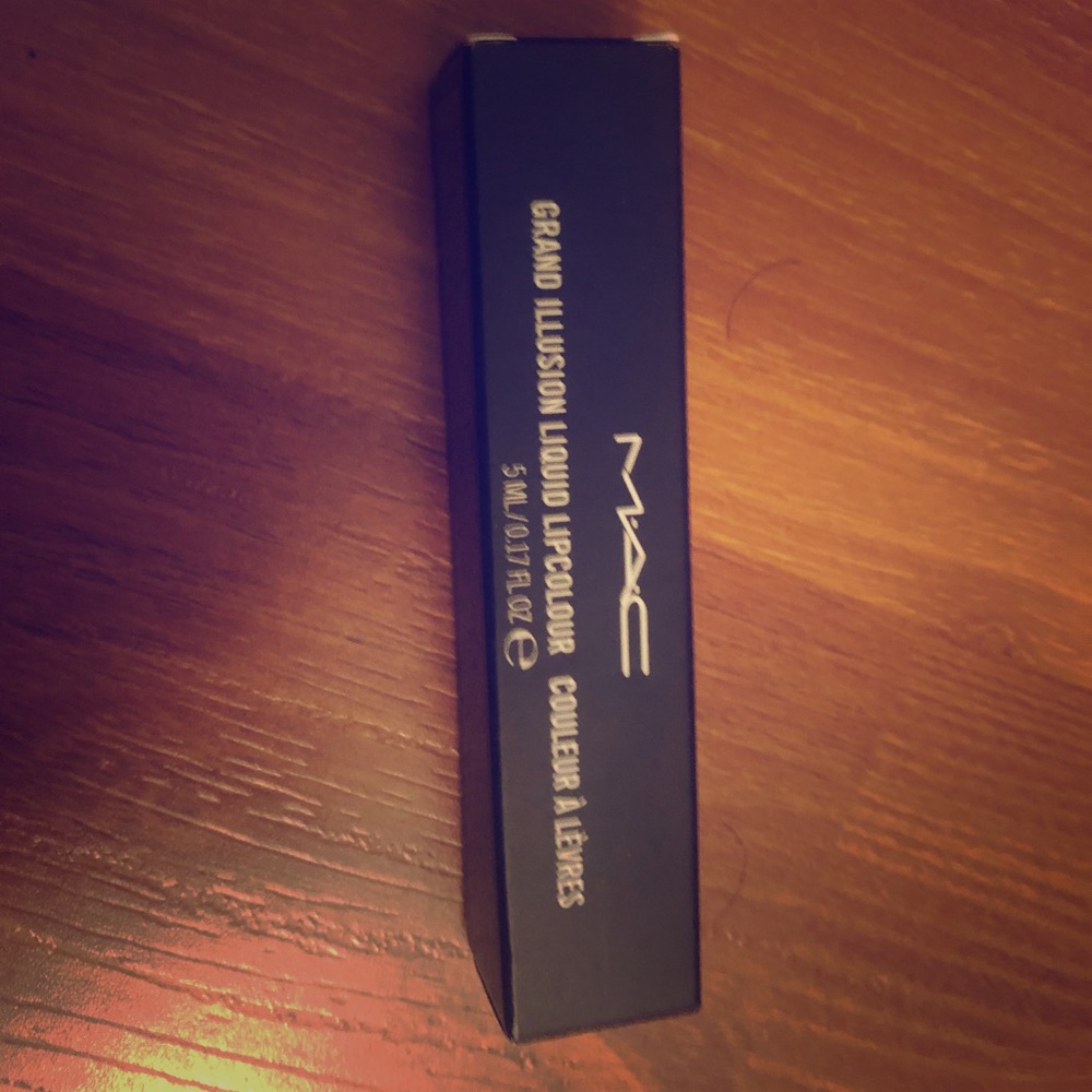 Mac Grand illusion liquid lip color.